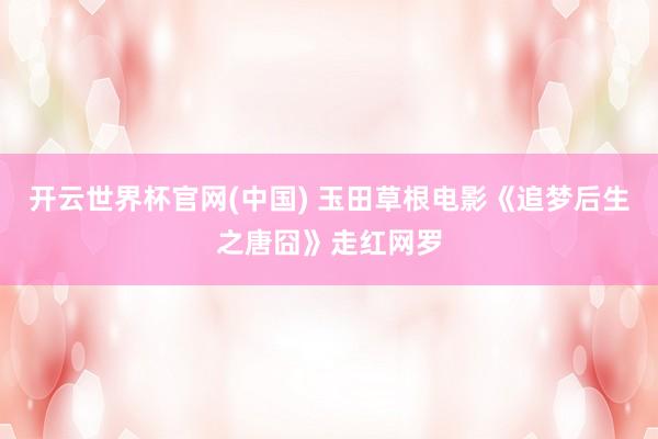开云世界杯官网(中国) 玉田草根电影《追梦后生之唐囧》走红网罗